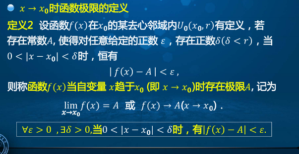 高等数学学习笔记——第十四讲——函数极限的概念（2. 函数在有限点处极限定义）「建议收藏」