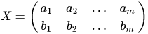 矩阵X