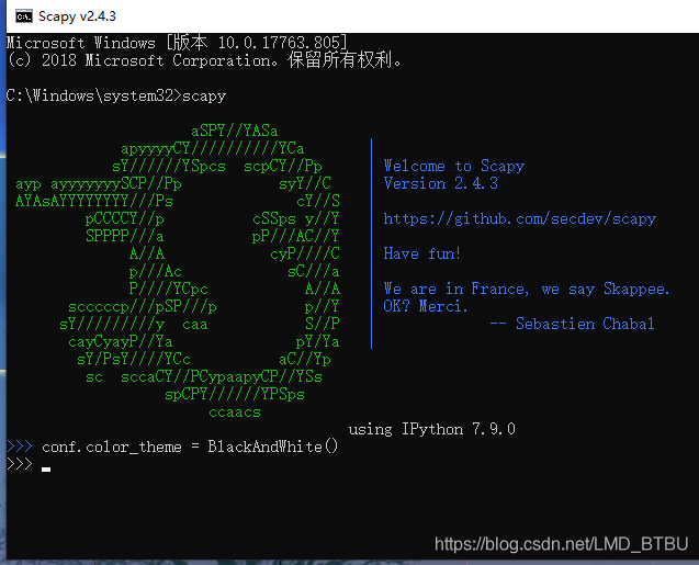 Python Scapy模块的安装与初步使用_Python_LMD_BTBU的博客-CSDN博客