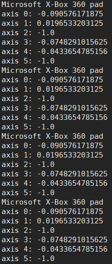 树莓派 与 Xbox360手柄 基于pygame 的一次邂逅