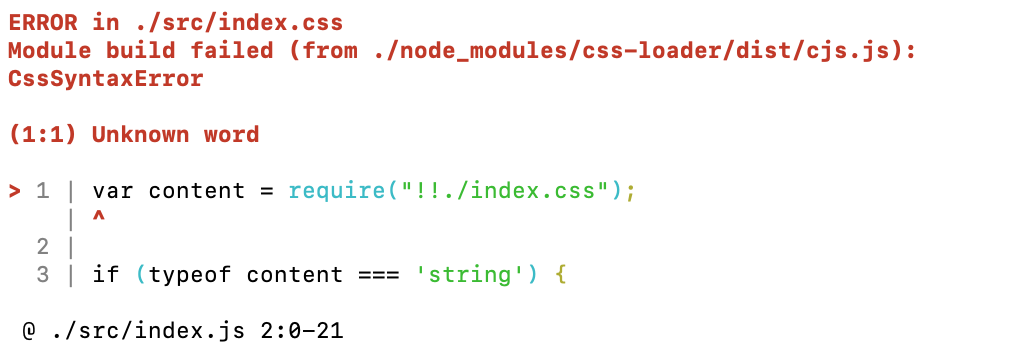 Webpack Css Loader Style Loader 打包错误 Haohong5515的博客 Csdn博客