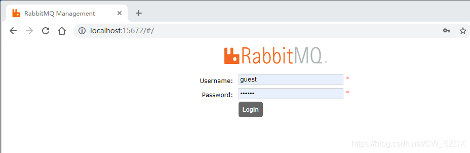RabbitMQ网页端后台