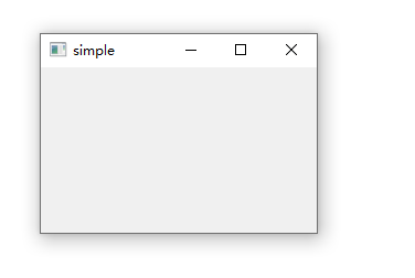 简单的窗口