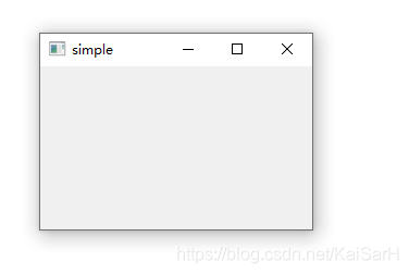 简单的窗口
