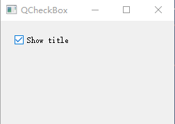 QCheckBox文本标签复选框