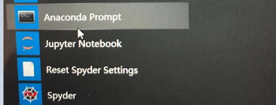 打开你的Anaconda Prompt
