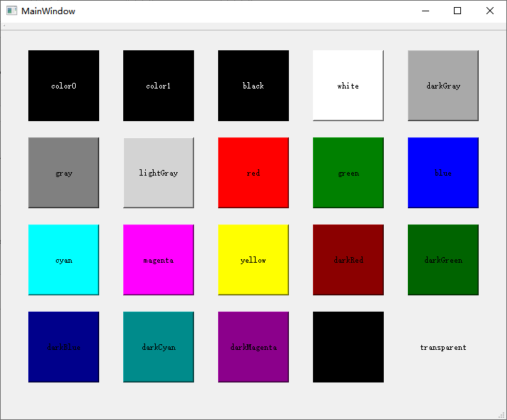 qcolor使用方法 qt