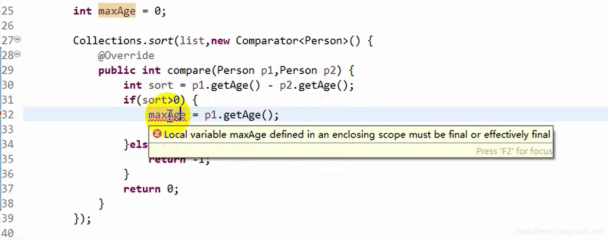 Local Variable Defined In An Enclosing Scope Must Be Final Or Effectively Final Local variable xxx defined in an enclosing scope must be final or