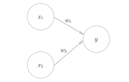 两个输入的感知机