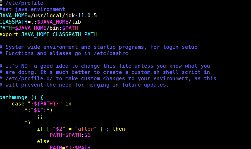 invalid environment assignment