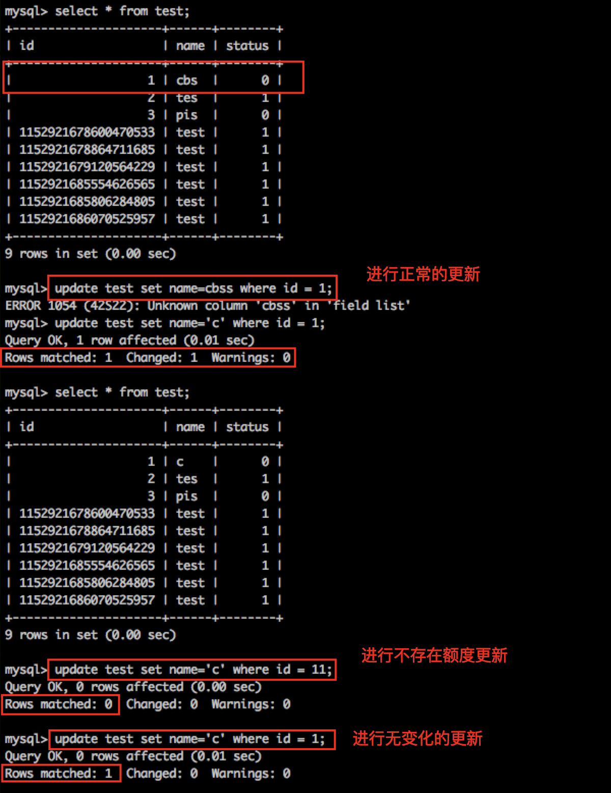 踩坑系列之 mysql的effect rows