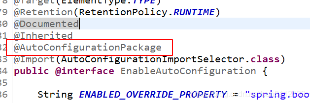 @AutoConfigurationPackage注解