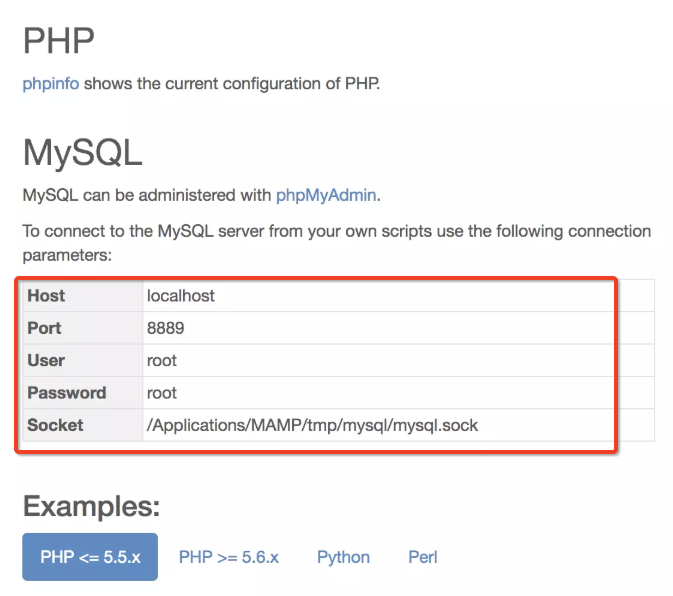 mamp to run sql on mac