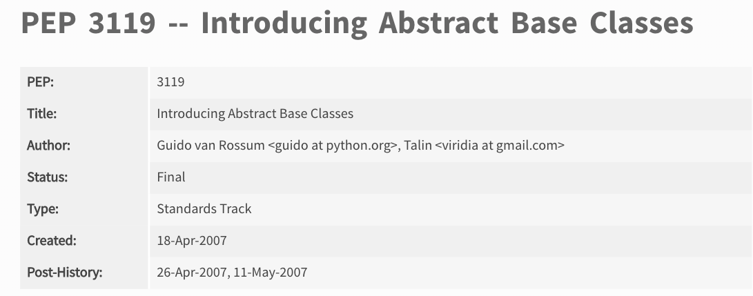 Python抽象类（ABC）浅析