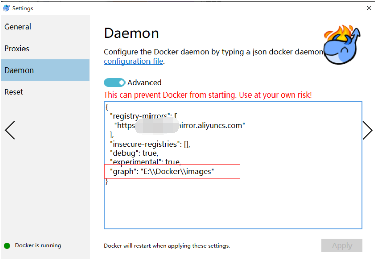 settings->daemon