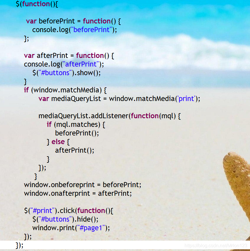 js获取window.print()调用打印的回调事件_js 监听window.print-CSDN博客