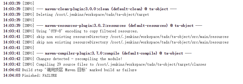 Build step 'Invoke top-level Maven targets' marked build as failure Finished解决方案