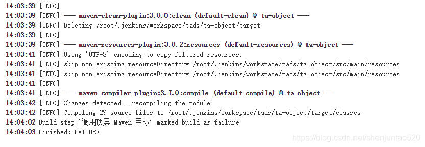 Build step 'Invoke top-level Maven targets' marked build as failure Finished解决方案