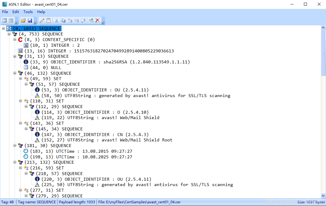 介绍一个 Windows 平台上的开源工具软件 ASN.1 Editor_asn1editor-CSDN博客