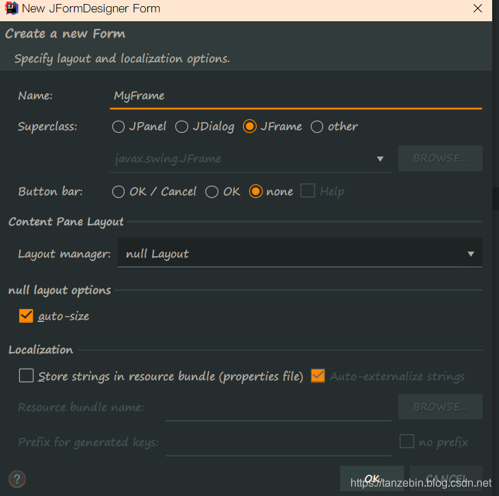 Java GUI 编程学习笔记(4)—— IDEA + JFormDesigner 7_idea jformdesigner 7-CSDN博客