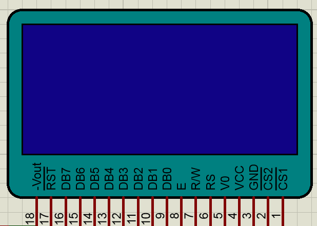 LCD12864驱动（Proteus中用51单片机驱动AMPIRE128X64）