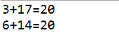 Java实现两数之和等于二十