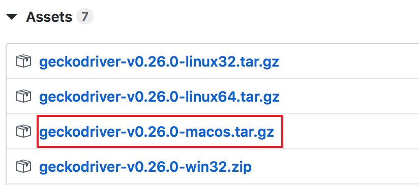 geckodriver for mac