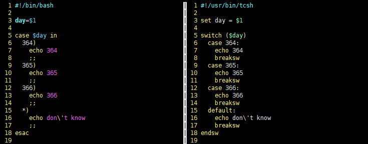 Bash 和tcsh Csh 的不同 带例子 问题的博客 Csdn博客