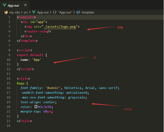 vue elementui零基础搭建管理平台 4 添加组件component和路由route