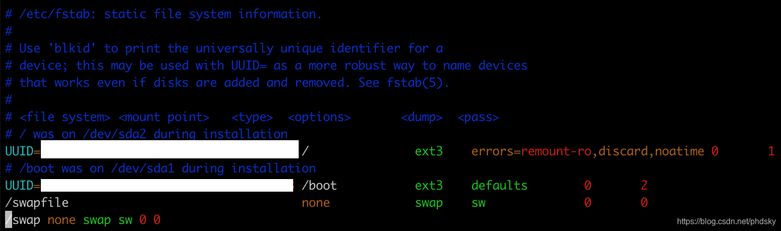 fstab