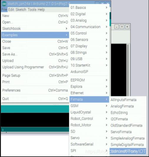 Upload Firmware