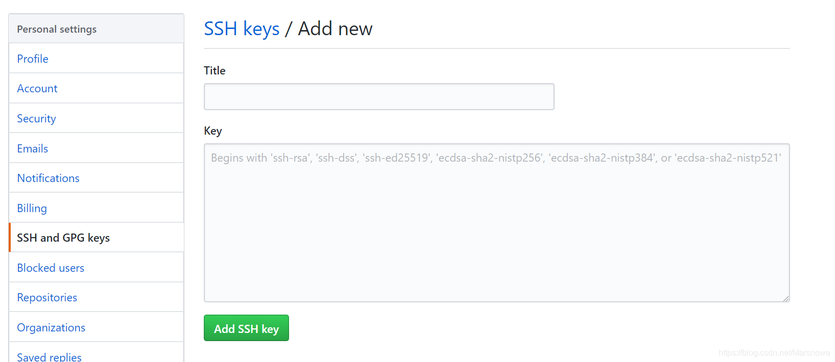 ssh keys