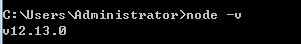 查看node版本