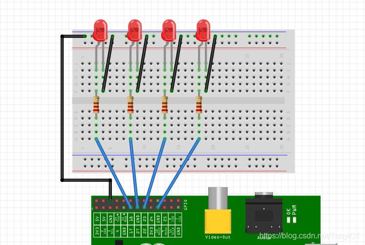 conexión del circuito figura