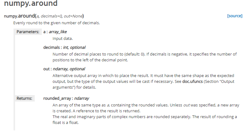 Numpy学习 Np Around 四舍五入截取小数位数 Ngc1277的博客 程序员宅基地 程序员宅基地