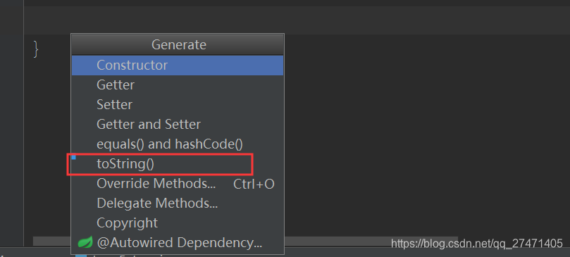 重写bean类的toString()方法为JSON格式|idea设置toString()方法为JSON格式模板|idea设置toString()的模板