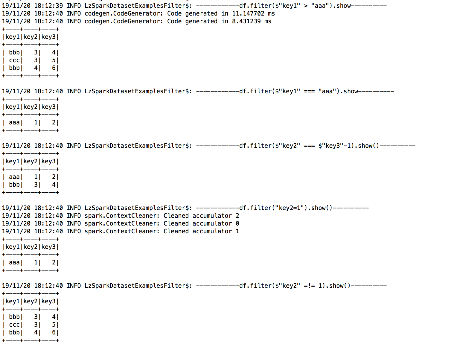 spark-scala-dataframe-filter-where-cache-one