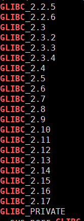 glibc版本信息