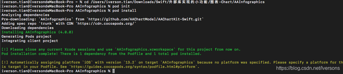 为 IOS 项目工程添加 Podfile 配置文件并用 CocoaPods 下载配置文件第3方包简单记录_podfile在哪里-CSDN博客