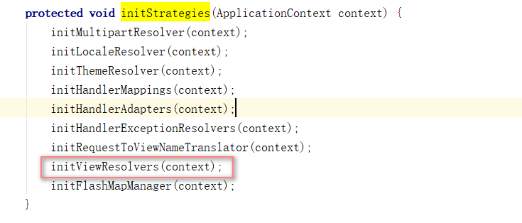 DispatcherServlet初始化ViewResolver