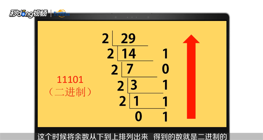 2十~二转换一般采取短除法,例如:(借用秒懂截图)不断将要转换的十进制