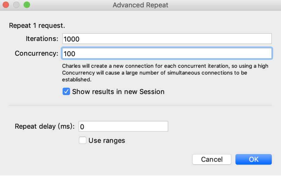 charles配置并发请求