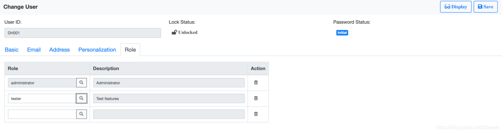 Role Assignment Representation