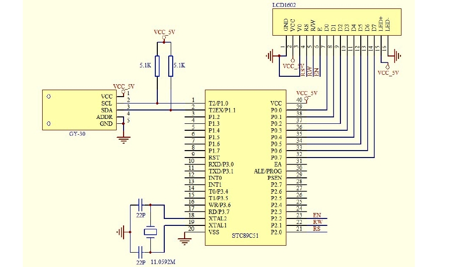 GY-30光强传感器模块的应用原理及控制程序