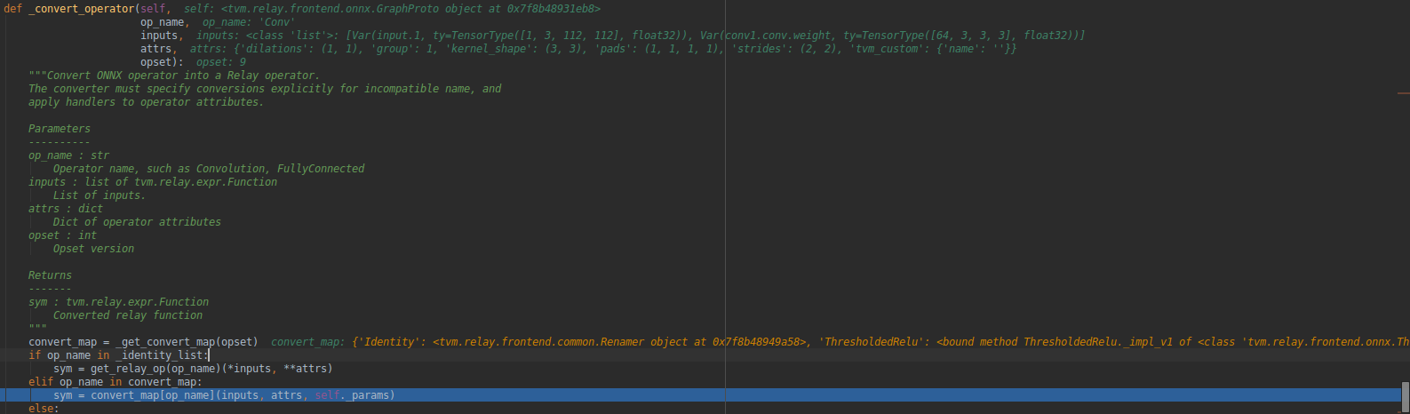 卷积层命中断点