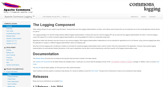 Commons Logging的下载方法(2019.11)_apache commons logging 1.2 下载-CSDN博客