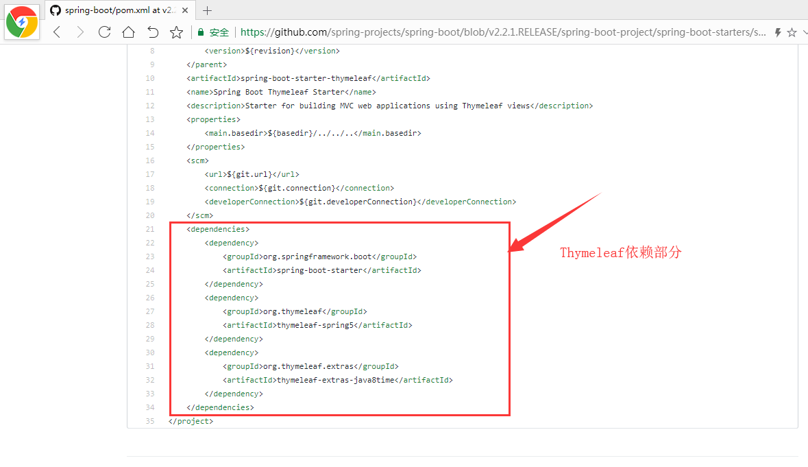 Thymeleaf依赖部分