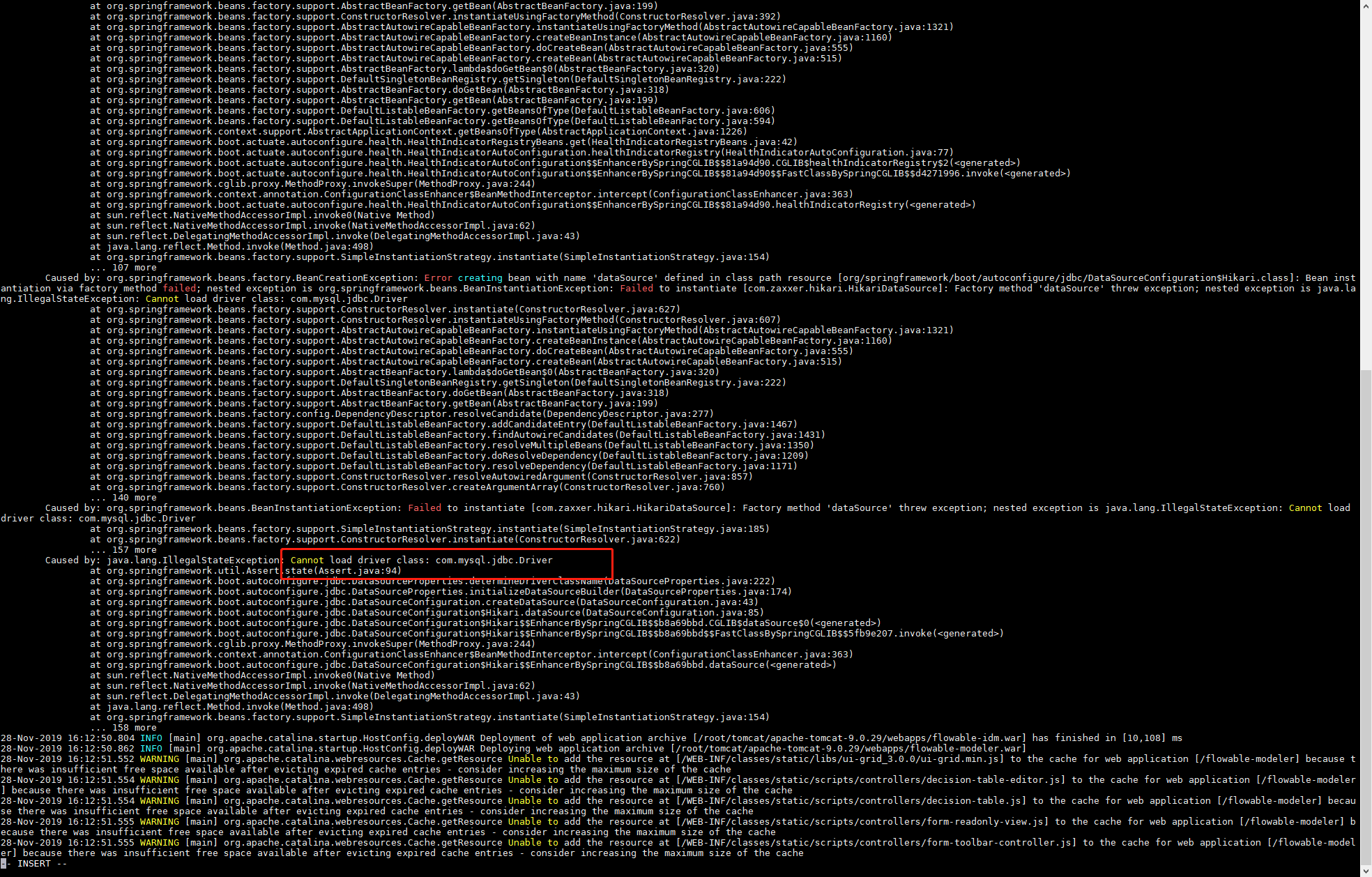 Cannot load driver class: com.mysql.jdbc.Driver