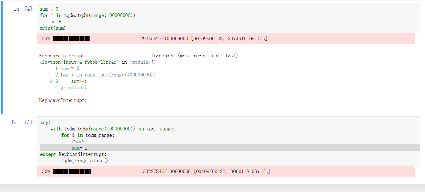 tqdm多行显示问题，异常检测+close()+set_description()解决_tqdm分段显示-CSDN博客