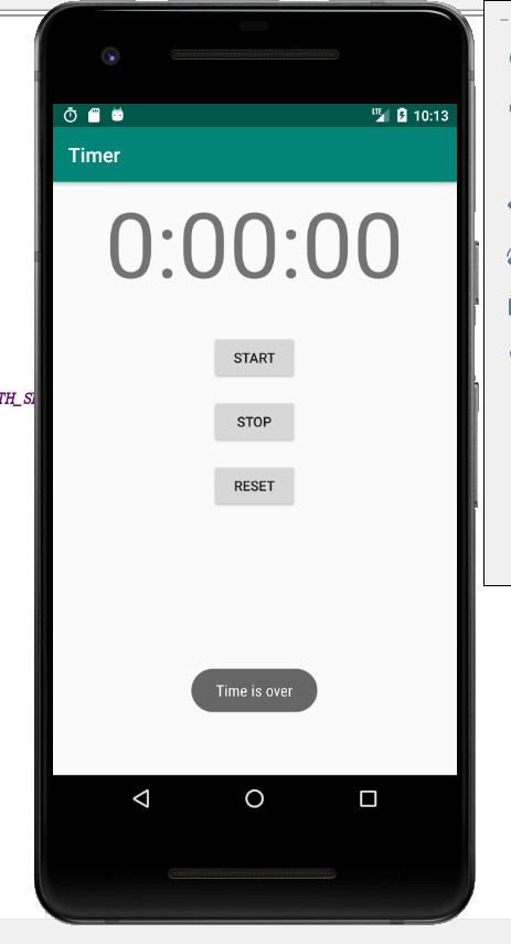 简单的安卓小项目 Android studioTimer 时间从大到小的秒表_android studio timer-CSDN博客